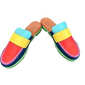 L’Amour Des‎ Pieds SACCAR Women’s Size 9 Multi-Color Slide Loafers